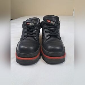 Diesel Steel Cap Mens Leather Boots Size 9